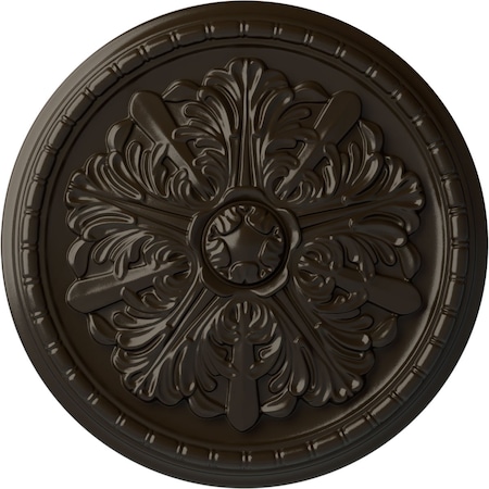 Ekena Millwork Washington Ceiling Medallion (Fits Canopies up to 2 7/8"), 17 1/8"OD x 1 1/2"P, Stone Hearth CM17WASHF